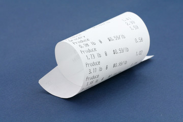 cash register receipt