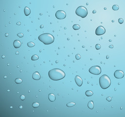 transparent water drops