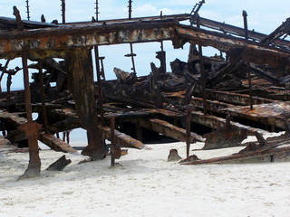 wreck on beach