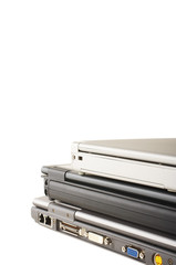 stacked laptops