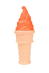 orange toy ice cream cone