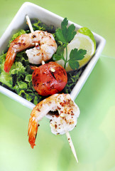 kebab de gambas