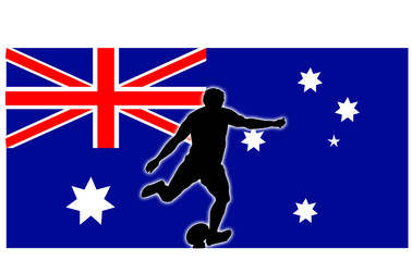 Fototapeta premium rubgy kick australia