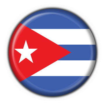 bottone bandiera cubana - cuba button flag