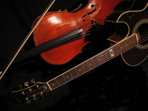 viola and guitar