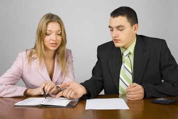 young business people at work