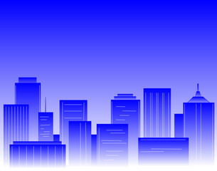Fototapeta premium blue city