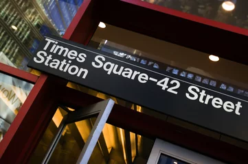 Crédence de cuisine en verre imprimé New York Times Square
