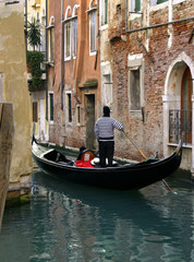 Fototapeta na wymiar gondola in venice