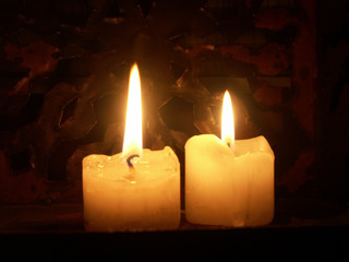 bougies allumées