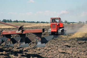 Fototapeta premium plowing