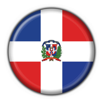 bottone bandiera dominican rupubblic button flag