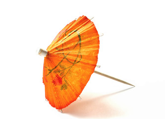 orange cocktail umbrella - 2301317