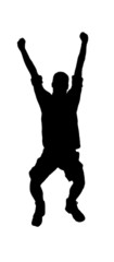 jumping silhouette 2