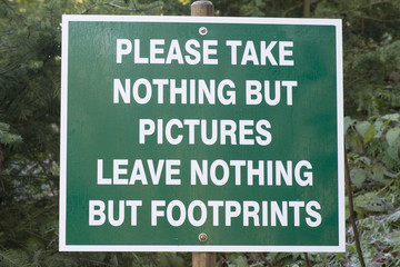 environmental conservation sign