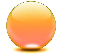 glaskugel orange