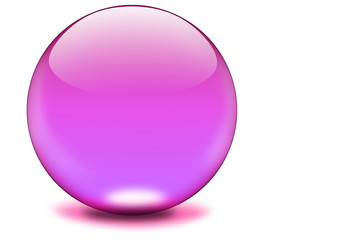 glaskugel pink