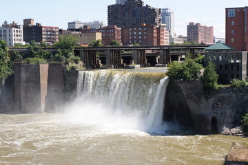 downtown waterfall