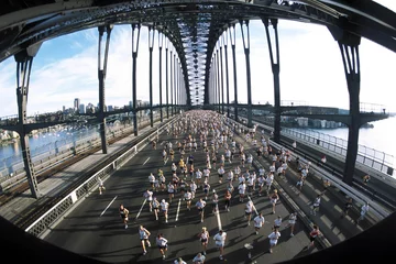 Foto auf Acrylglas Antireflex Marathonlauf Sydney 01 © Sportlibrary