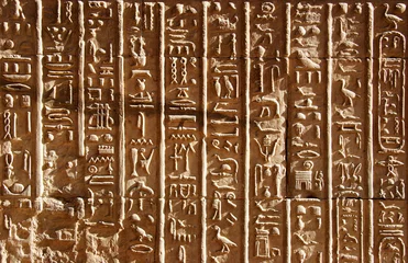 Fotobehang ancient egyptian hieroglyphics © CJPhoto