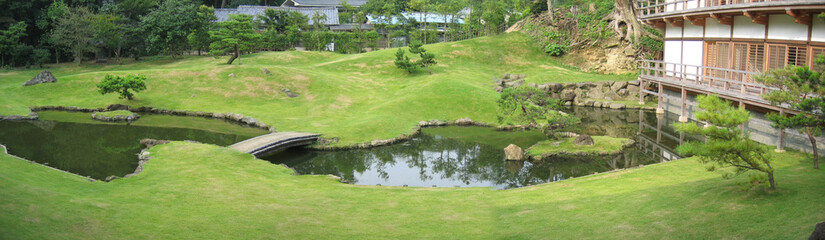 panoramique - jardin zen-temple kenchoji-kamakura