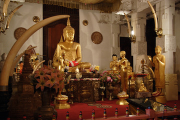temple de la dent sacrée de bouddha - sri lanka