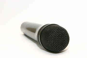 black microphone