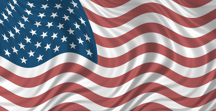 the stars and stripes - floating free usa flag