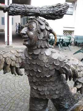 sculpture d'un lutin &agrave; gegenbach