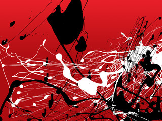 abstract zen ink painting graphic