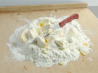 to get kneaded crisp cake with apples