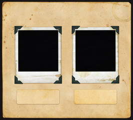 vintage paper - with polaroid
