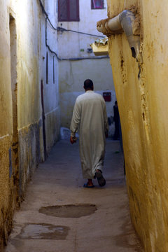 Fototapeta rue de meknes - maroc