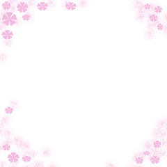 flower framed note paper