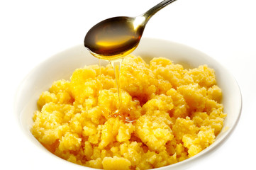 corn meal with honey