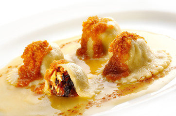 buckwheat pockets filled with dry pears