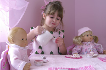 Obraz premium tea party