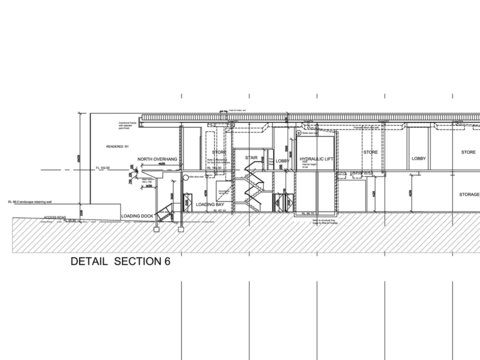 architecture section detail construction detail