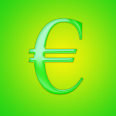 Lime-Euro im Aqua-Stil