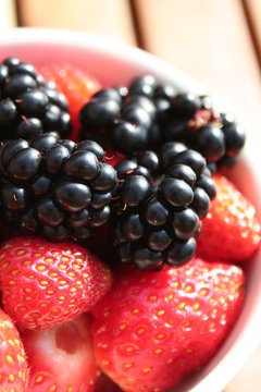 blackberry and strawberry