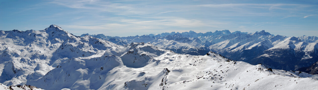 montagnes a perte de vue