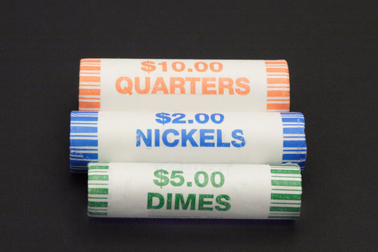 3 rolls of coins