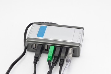 usb hub with cables