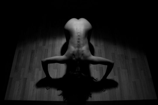 female back bent over