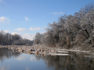 winter river
