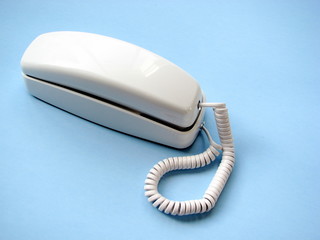 older white telephone