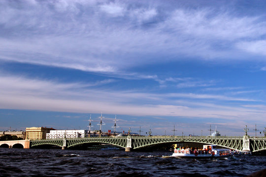 view of the river neva (st.-petersburg).