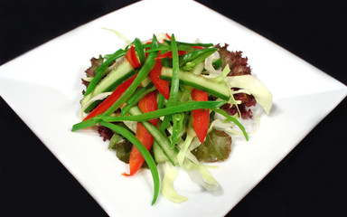 zucchini and bean salad