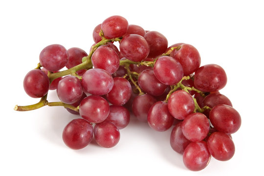 ripe juicy red grapes with large berries