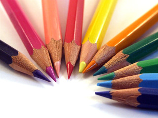 Naklejka premium photo de crayon de couleur